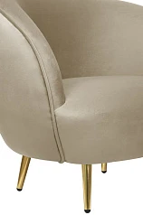 Мягкое кресло для гостиниц Small Benee Taupe в интерьере