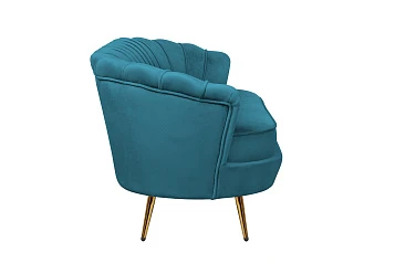 красивый Диван ракушка Pearl Triple Marine Velvet в интернет-магазине