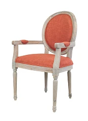 Мягкий стул с подлокотниками Diella Orange в интерьере