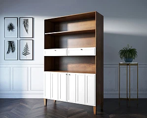 купить Стеллаж широкий двухстворчатый "Andersen" арт AN17WH