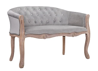 красивый Двухместный дизайнерский диван Kandy Double Grey Velvet