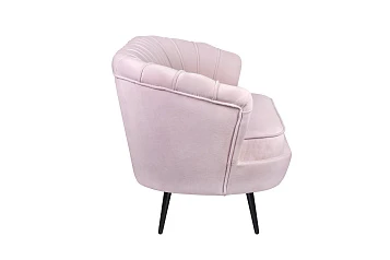 Дизайнерский диван Pearl Triple Pink на черных ножках
