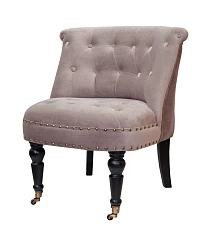 стильное Низкое кресло Aviana Taupe Velvet