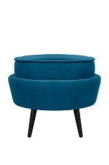 Пуф Pearl Adorn Marine на черных ножках
