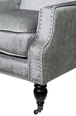 красивое Полукресло для камина Mart Rich цвет серый на заказ