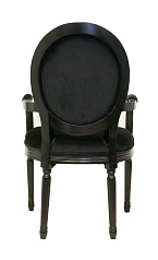 Мягкий стул с подлокотниками Diella Black Velvet в интернет-магазине