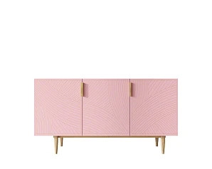 заказать Комод с тремя дверками "Line" LN02/GR1/pink в интернет-магазине