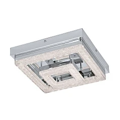 95659 Светодиодный потолочный светильник FRADELO, 12W (LED), 240х240, сталь, хром/пластик с кристал., хром