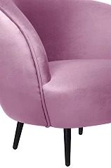 заказать Мягкое кресло Small Benee Pink на черных ножках