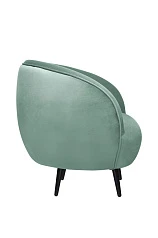 Мягкое кресло Small Benee Green на черных ножках