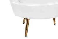 купить стильное Низкое кресло ракушка Pearl White