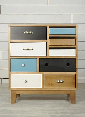 красивый Комод «Aquarelle Birch» 9 ящиков арт RE-18ETG/4