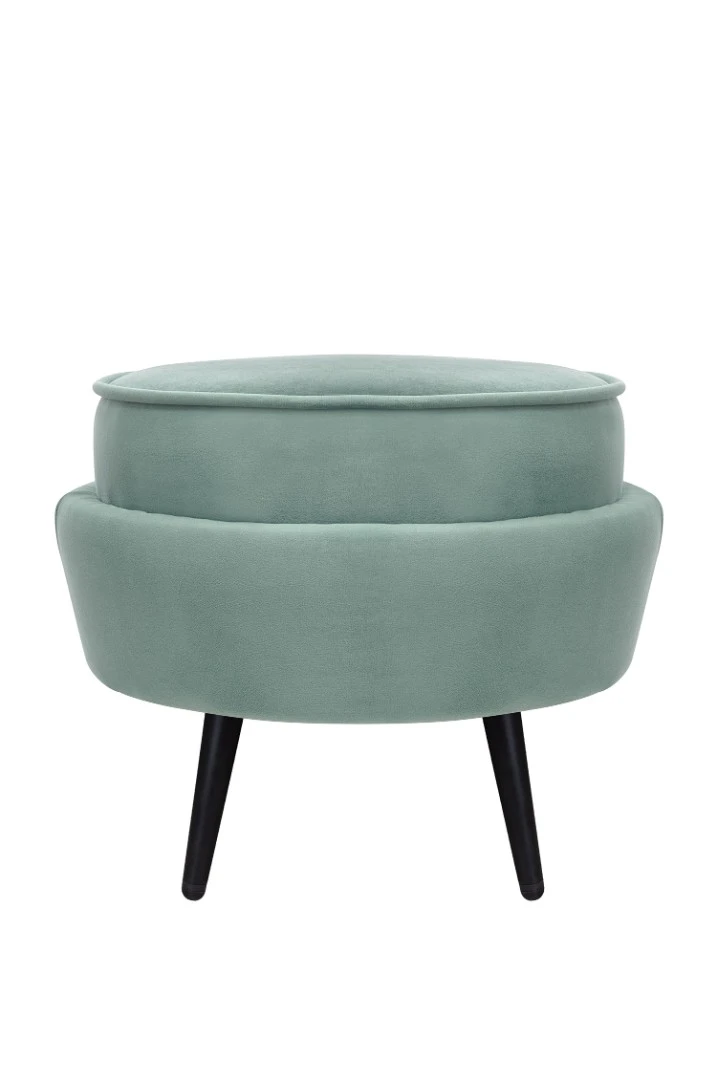 Пуф Pearl Adorn Green на черных ножках на заказ