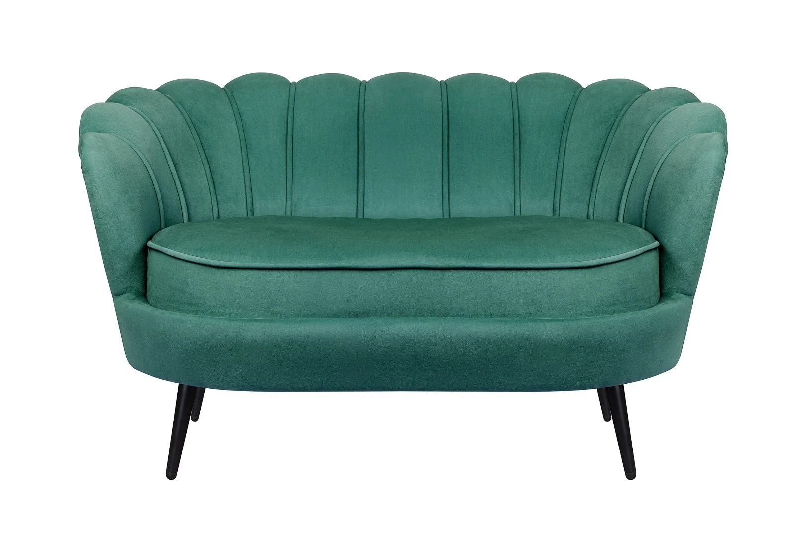 купить стильный Дизайнерский диван Pearl Double Green V2 на черных ножках