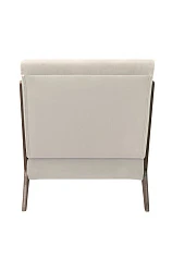 Низкое кресло с деревянными подлокотниками Mody Beige бежевый