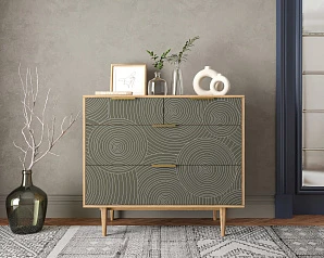 купить Комод с четыремя ящиками "Line" R22/browngrey в интернет-магазине