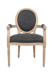 Мягкий стул с подлокотниками Diella Black на заказ