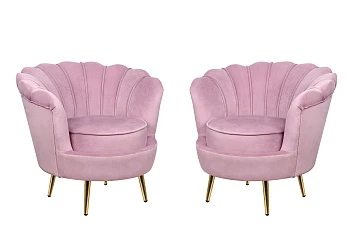 заказать Комплект кресел ракушка Pearl Pink