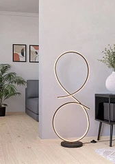 901271 Светод торшер SERPINS, 20W(LED), алюминий, сталь, черный, пластик, белый, 3000K, 2500lm на заказ в интернет-магазине