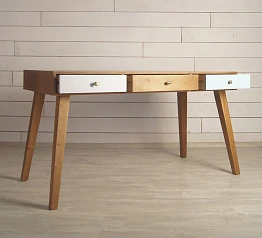заказать Рабочий стол "Aquarelle Birch" с тремя ящиками арт RE-36ETG в интернет-магазине