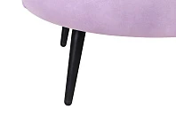 купить Низкое кресло ракушка Pearl Purple на черных ножках