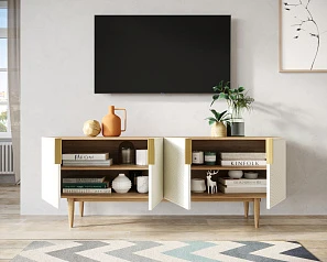 фото Комод под TV с четыремя дверками "Line" LN06/GR1/beige