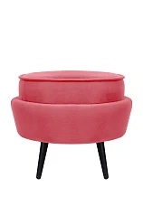 заказать Пуф Pearl Adorn Karmin на черных ножках