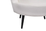 купить Кресло ракушка Pearl Beige на черных ножках