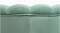 купить Низкое кресло ракушка Pearl Green на черных ножках