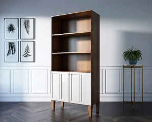 красивые Стеллаж двухстворчатый "Andersen" арт AN12/2WH в интернет-магазине