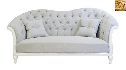 красивый Французский диван Velina цвет желтый