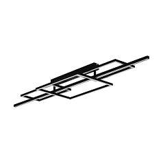 купить 390282 Потолочный светильник диммируемый PUEBLA, 34,5W (LED), 3000K, 5100lm, L1500, B360, сталь, черный/пластик, белый в интернет-магазине