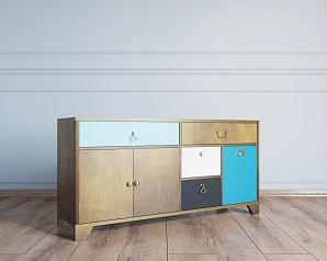 купить стильные Комод большой под TV «Aquarelle»  арт RE-41 в интернет-магазине