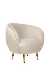 фото Мягкое кресло Small Benee Beige в интерьере