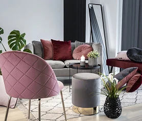 стильные Пуф GAMBY HOUSE NORDIC серый арт 1504022