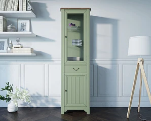 купить красивый Узкий шкаф-витрина "Olivia" арт GC2005 в интернет-магазине