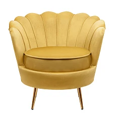 купить красивое Низкое кресло ракушка Pearl Yellow