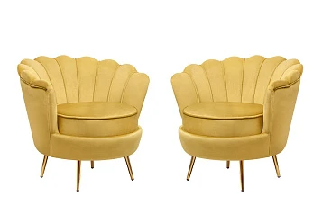 заказать Комплект кресел ракушка Pearl Yellow