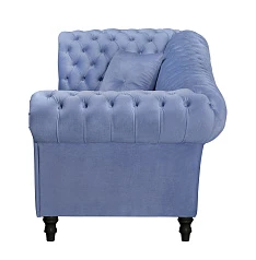 Двухместный диван Lina Blue-B синий в интерьере