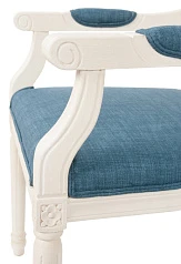 Мягкий стул с подлокотниками Wilton White в интернет-магазине