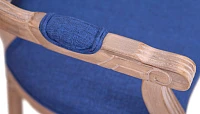 красивый Мягкий стул с подлокотниками Volker Arm Original Blue в интернет-магазине