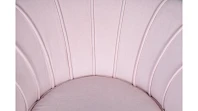 Низкое кресло ракушка Pearl розовый V2 на черных ножках в интернет-магазине