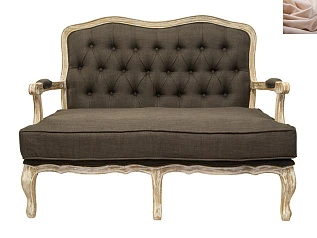 стильный Диван модерн прямой Yareli Brown V2 цвет бежевый