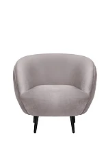 Мягкое кресло Small Benee Grey на черных ножках в интернет-магазине