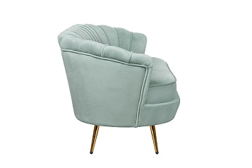 фото Диван ракушка для гостиниц Pearl Triple Green в интерьере