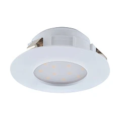 95817 Светодиодный встраиваемый светильник PINEDA, 1х4,9W(LED), ?78, IP44, пластик, белый в интерьере