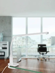 стильные 96434 Светодиодный светильник на прищепке LAROA с сенсор. диммир., 4,5W(LED), L450, H275, пластик, бе