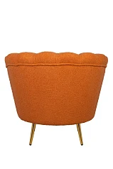 купить Низкое кресло ракушка Pearl Orange Boucle