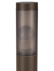 купить 900986 Уличный напольный светильник с датчиком движения HELSINKI, 1X15W (E27), IP44, H450, нержавеющая сталь, коричневый/пластик, черный полупрозрачны