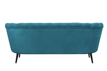 заказать Диван для гостиниц Pearl Triple Marine Velvet на черных ножках